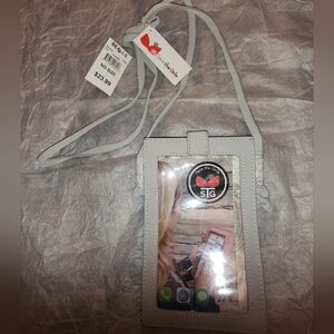 Gray Crossbody Phone Holder